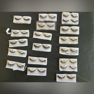 Black False Eyelashes Set